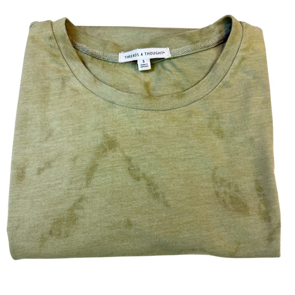 Threads 4 Thought Men's Green Short Sleeve T Shirt Stylish Laid Back Comfort - Picture 11 of 16